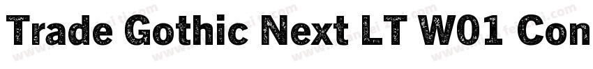 Trade Gothic Next LT W01 Cond字体转换
